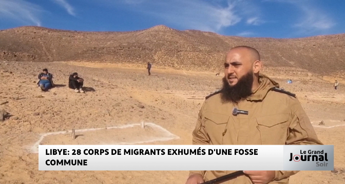Libye : 28 corps de migrants exhumés d’une fosse commune