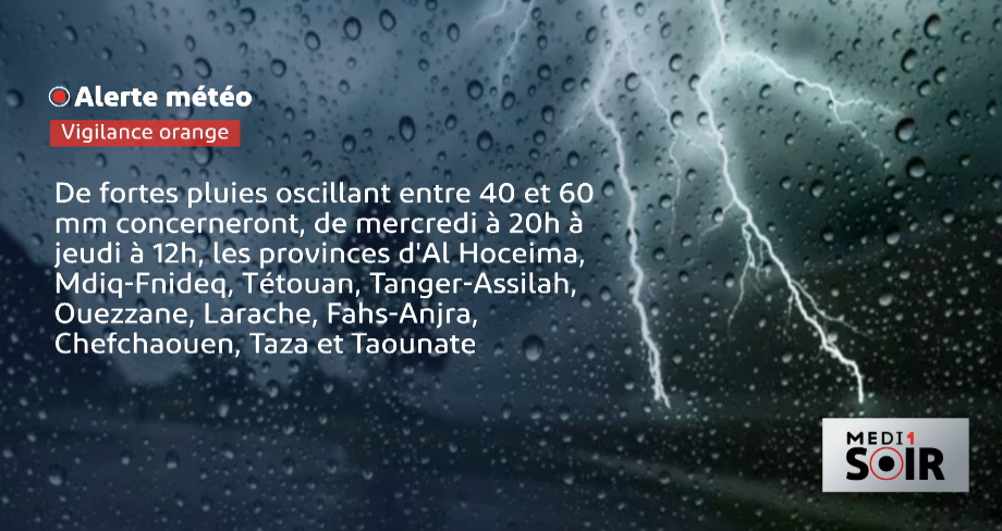 Alerte météo : fortes pluies et chutes de neige jusqu’à samedi