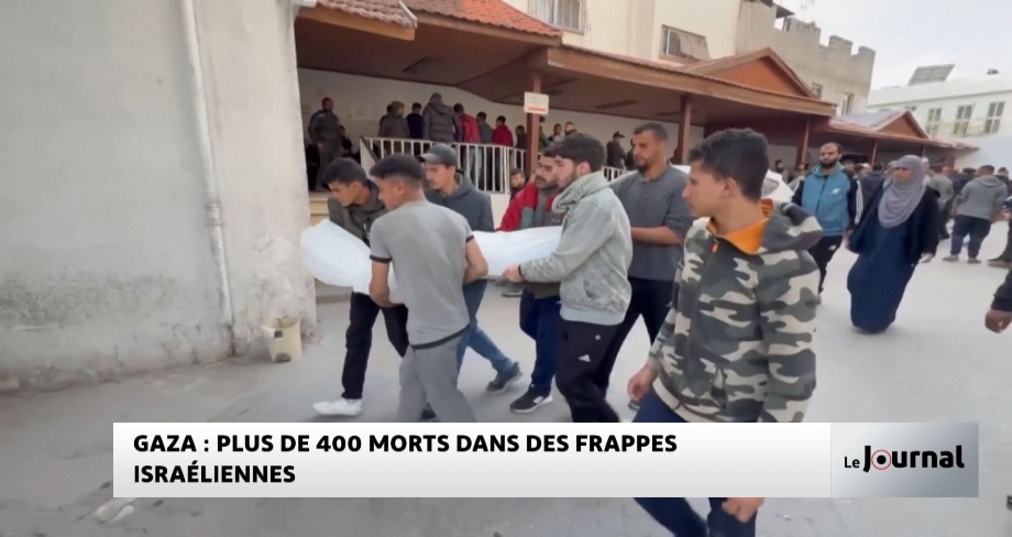 Gaza : Plus de 400 morts dans des frappes israéliennes