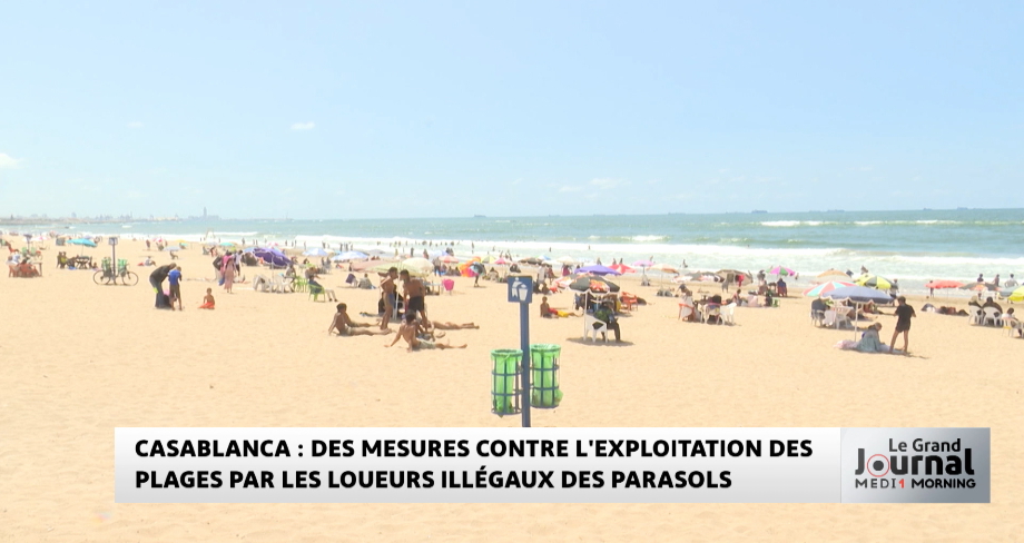 Casablanca : des mesures contre l'exploitation des plages par les loueurs illégaux des parasols