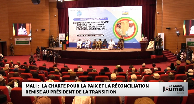 Mali : la charte pour la paix et la réconciliation remise au président de la transition 