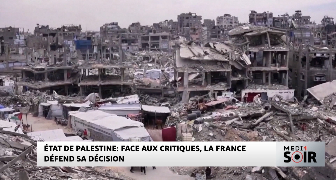 Reconnaissance de l’État de Palestine : face aux critiques, la France défend sa position