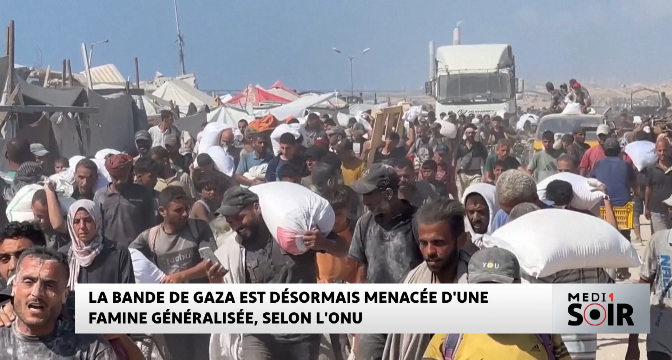 La Bande de Gaza est désormais menacée d'une famine généralisée, selon l'ONU