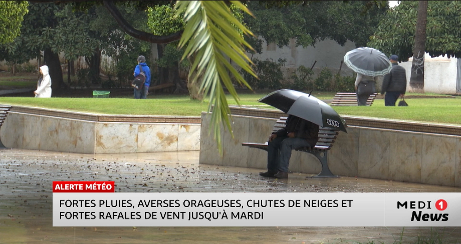 Maroc : Nouvelle alerte météo pour lundi et mardi