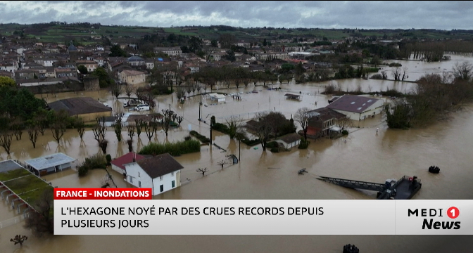 La France noyée par des crues records depuis plusieurs jours