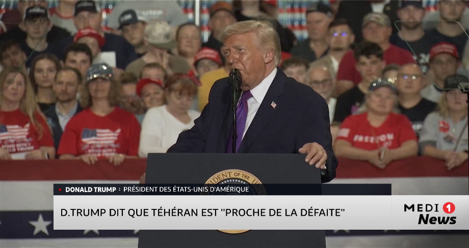 Guerre en Iran : Donald Trump dit que Téhéran est "proche de la défaite"
