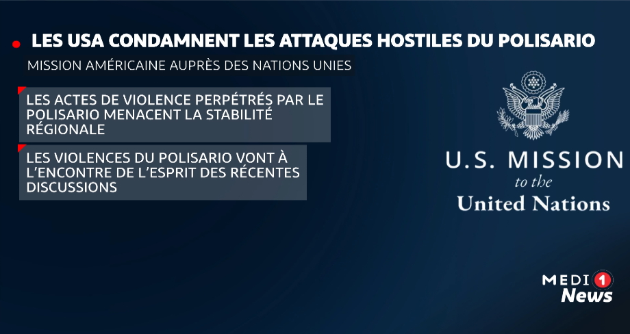 Les Etats-Unis condamnent les attaques hostiles du Polisario