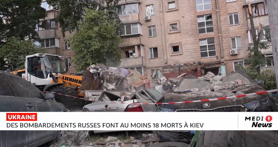 Ukraine : Des bombardements russes font au moins 18 morts à Kiev 