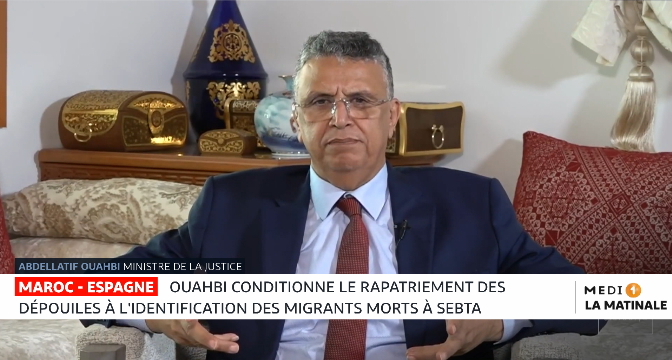 Heure d&rsquo;Afrique : Ouahbi conditionne le rapatriement des dépouilles à l&rsquo;identification des migrants morts à Sebta