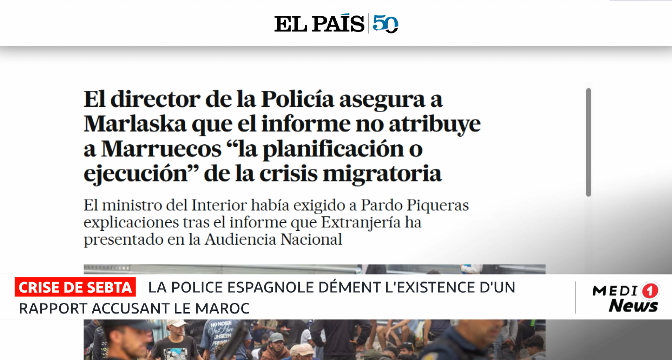 Crise de Sebta : la police espagnole dément l’existence d’un rapport accusant le Maroc