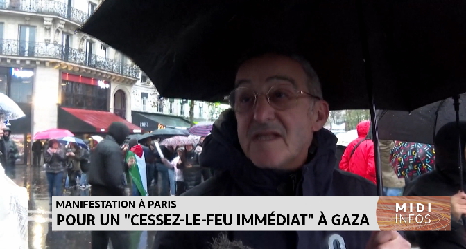 Manifestation à Paris : Pour un cessez-le-feu immédiat à Gaza