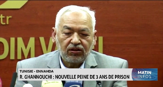 R.Ghannouchi : nouvelle peine de 3 ans de prison 