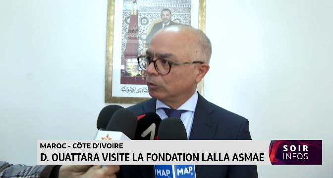 Maroc-Côte d’Ivoire : Dominique Ouattara visite la fondation Lalla  Asmae