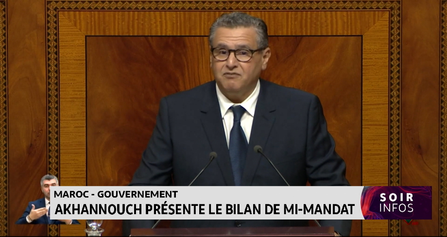 Maroc-gouvernement : Akhannouch présente le bilan de la mi-mandat 