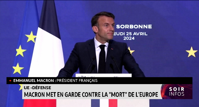 Macron met en garde contre la "mort" de l'Europe 