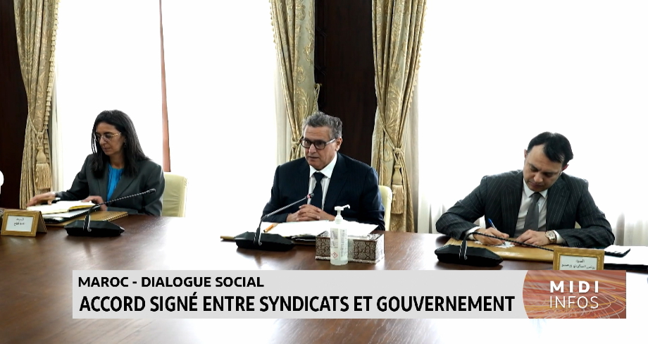 Dialogue social: Accord signé entre syndicats et gouvernement