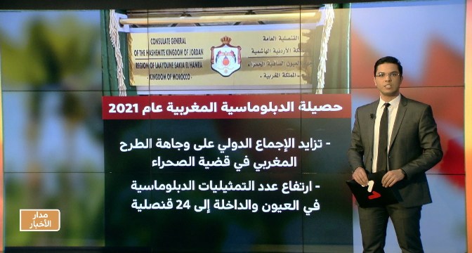 شاشة تفاعلية .. حصيلة الدبلوماسية المغربية عام 2021 