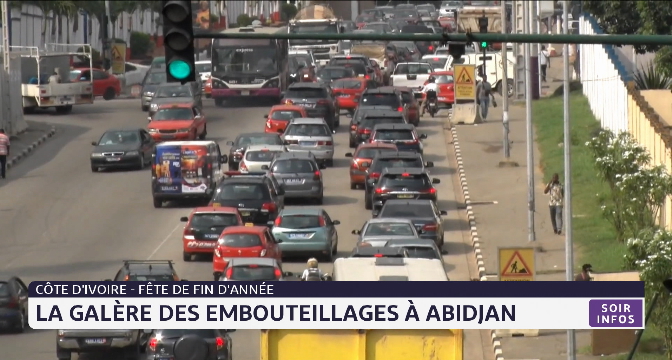 Fêtes de fin d'année: la galère des embouteillages à Abidjan