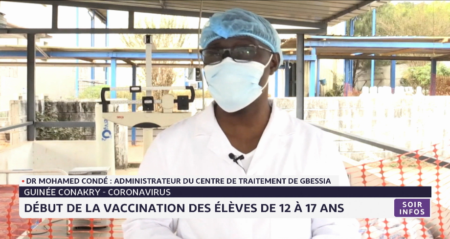 Guinée Conakry: début de la vaccination anti-covid des élèves de 12 à 17 ans