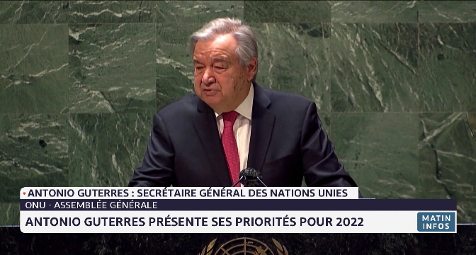 AG de l'ONU: Guterres présente ses cinq priorités pour 2022
