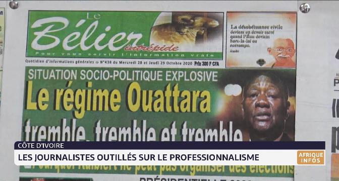 Côte d'Ivoire: les journalistes outillés sur le professionnalisme 