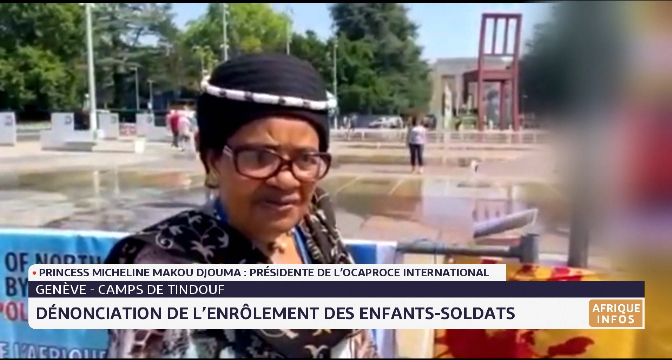 Genève -camps de Tindouf: dénonciation de l'enrôlement des enfants-soldats 