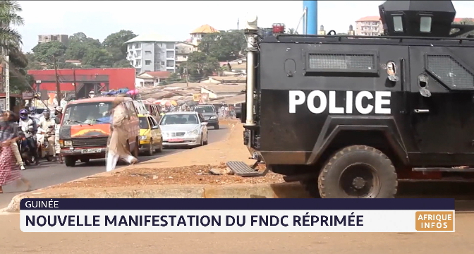Guinée : nouvelle manifestation du FNDC réprimée