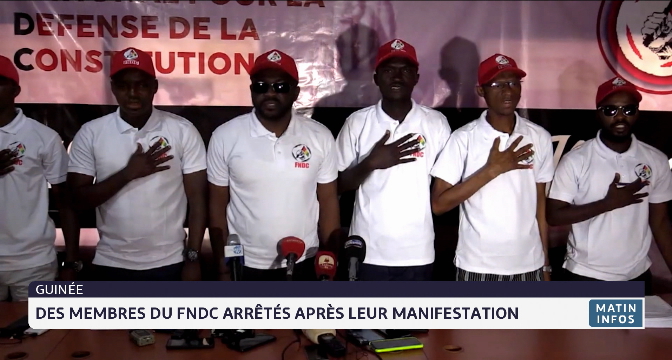 Guinée : des membres du FNDC arrêtés après leur manifestation 