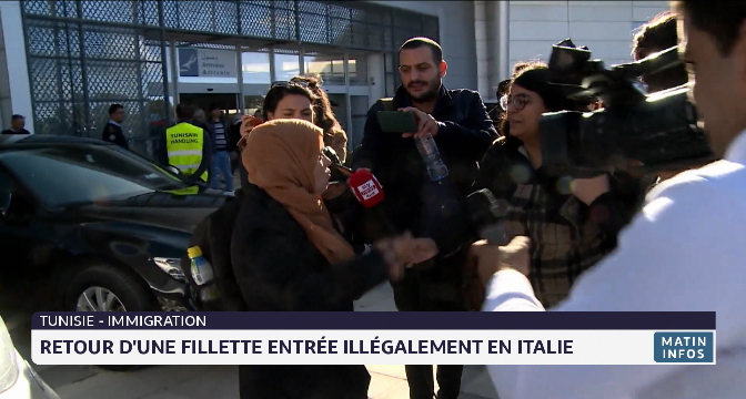 Tunisie : retour d'une fillette entrée illégalement en Italie