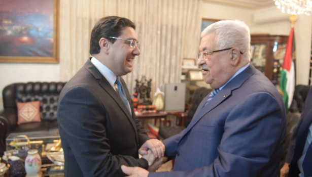 الرئيس الفلسطيني يستقبل بعمان وزير الشؤون الخارجية والتعاون الإفريقي والمغاربة المقيمين بالخارج الذي أبلغه رسالة شفوية من الملك محمد السادس