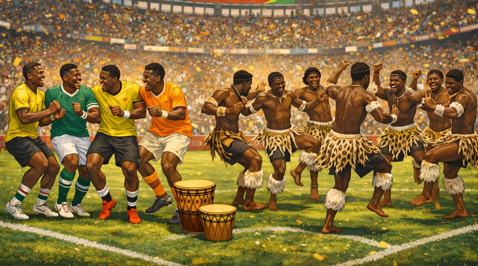 الرقصات الإفريقية..طقوس احتفالية تنبض بالحياة في الأعراس الكروية