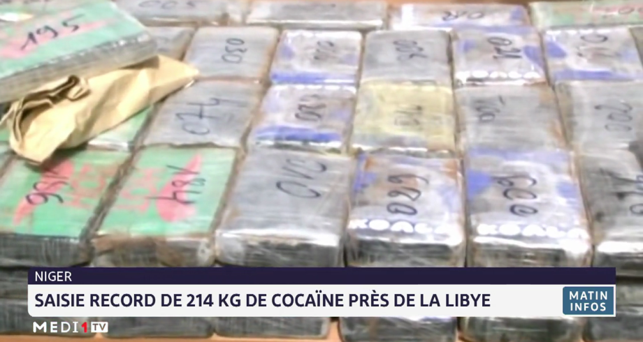 Niger: saisie record de 214 kg de cocaïne près de la Libye