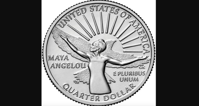 الشاعرة مايا أنجيلو أوّل امرأة سوداء تظهر على عملة معدنية أمريكية