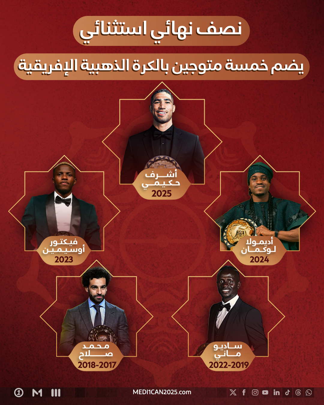 نجوم إفريقيا في المربع الذهبي