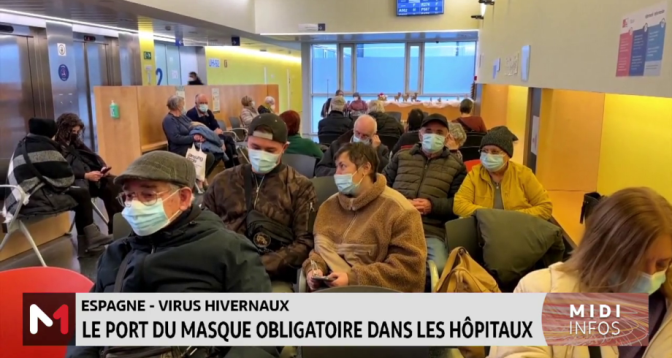 Espagne - Virus Hivernaux : Le port du masque obligatoire dans les hôpitaux