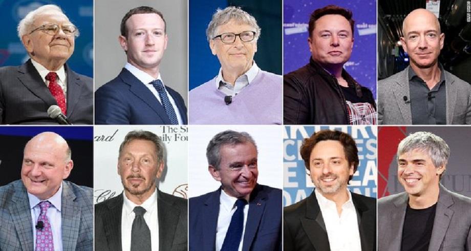 La fortune des 10 hommes les plus riches de la planète a doublé avec le Covid