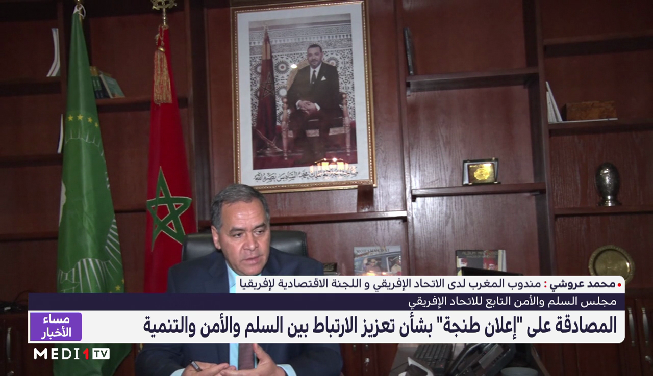 عروشي: المصادقة على "إعلان طنجة"، اعتراف بأهمية المقاربة المغربية متعددة الأبعاد