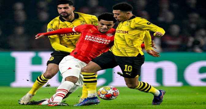 Ligue des Champions : le PSV Eindhoven et Dortmund se neutralisent
