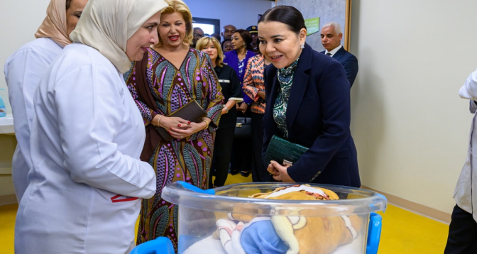 SAR la Princesse Lalla Asmae et Dominique Ouattara lancent le programme de dépistage néonatal de la surdité dans la région de Rabat
