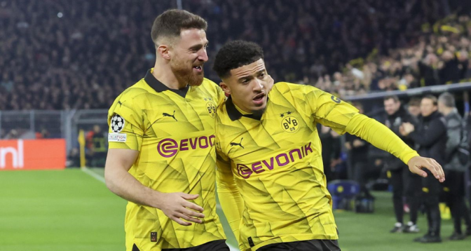 Ligue des champions : Dortmund en quarts de finale après avoir battu le PSV Eindhoven 2-0
