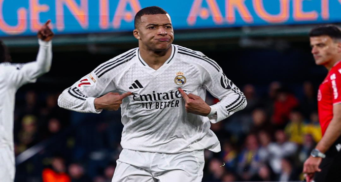 Le Real Madrid bat Villarreal grâce à un doublé de Mbappé (2-1)