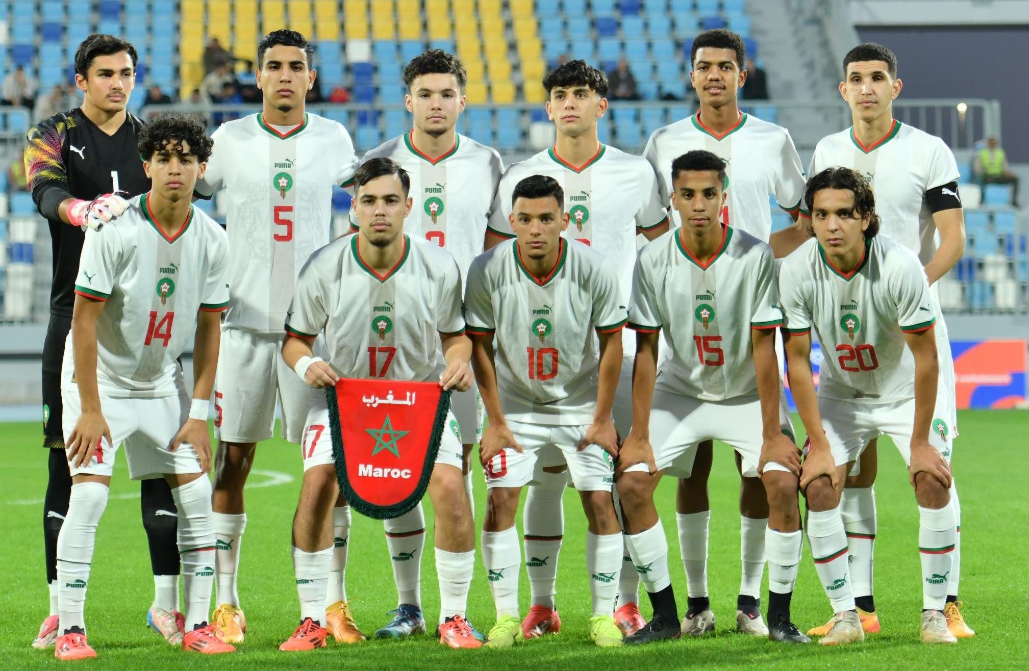 La sélection marocaine U20 disputera trois matches amicaux face au Ghana et la Sierra Leone