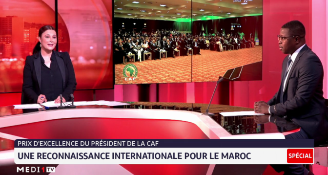 EDITION SPÉCIALE > Cérémonie de remise du Prix du président de la CAF pour réalisation exceptionnelle 2022 au Roi Mohammed VI et au président rwandais Paul Kagame  
