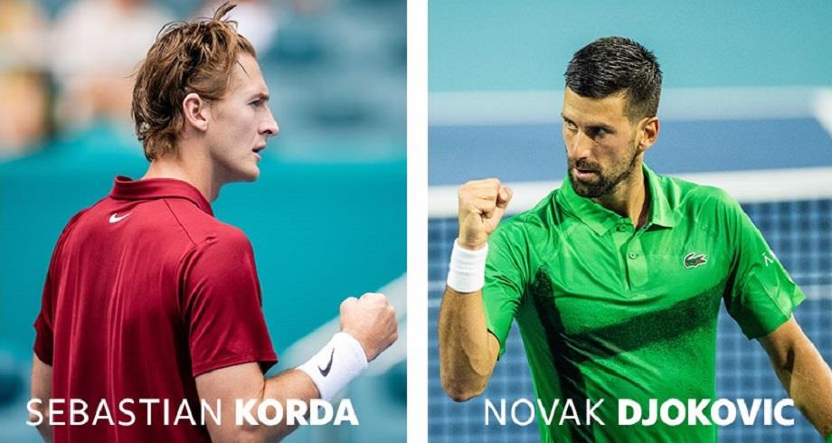 Tennis - Masters 1000 de Miami : le duel Djokovic-Korda ce jeudi 27 mars