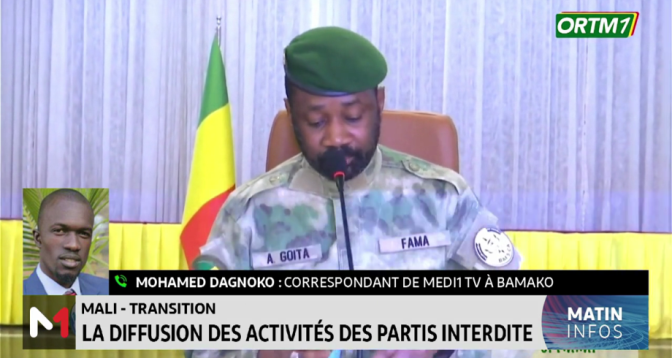 Mali : la diffusion des activités des partis interdite 