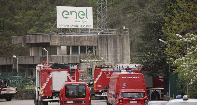 Bilan définitif de l’explosion dans une centrale hydroélectrique en Italie