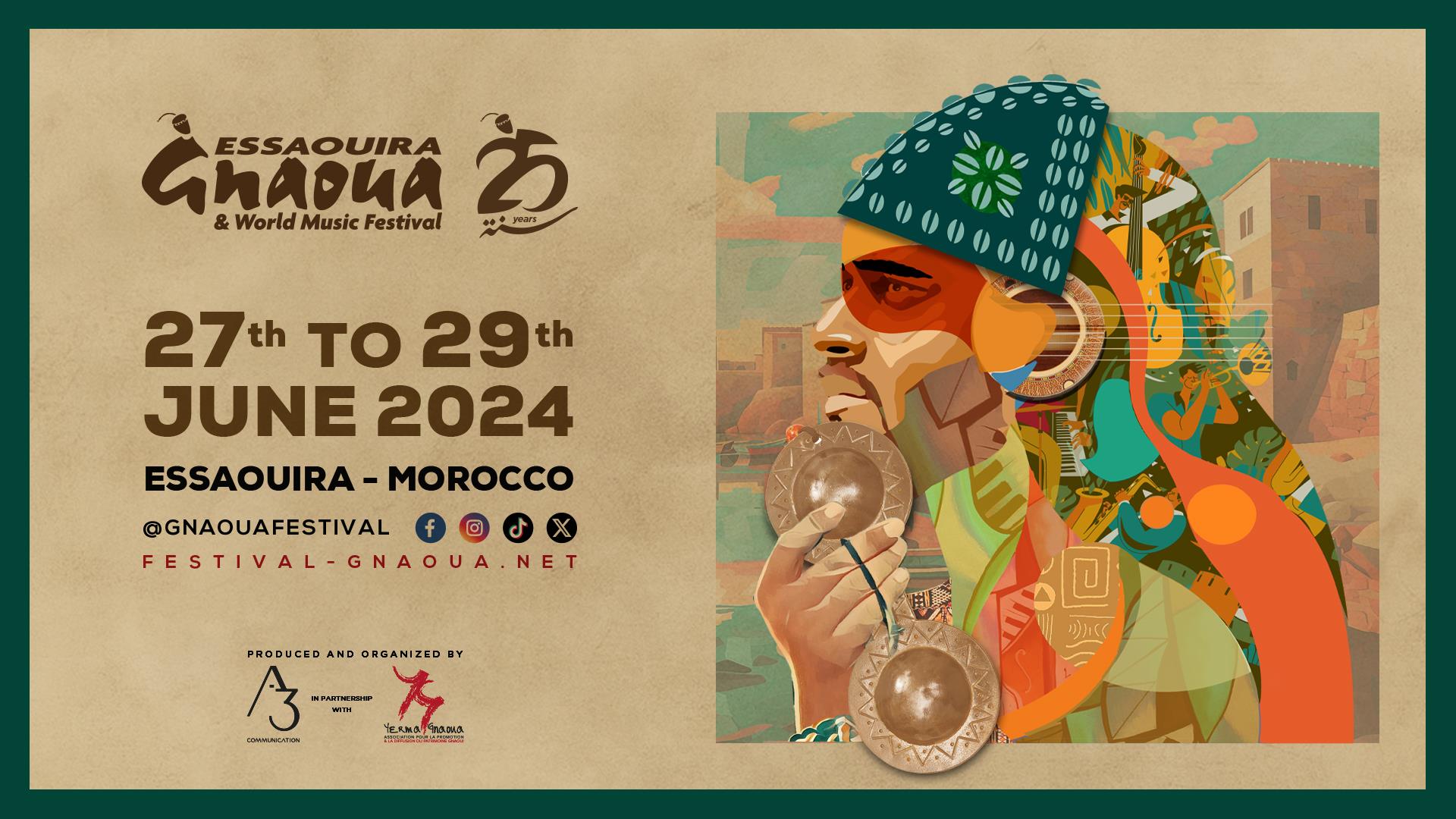 Festival Gnaoua et Musiques du Monde d'Essaouira, une 25è édition prometteuse
