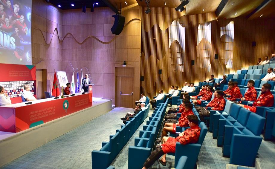 CAN futsal - Maroc 2024 : cérémonie en l'honneur de l’équipe nationale de futsal