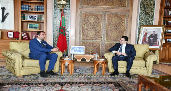 Maroc - France : Nasser Bourita reçoit le maire de Montpellier Michaël Delafosse