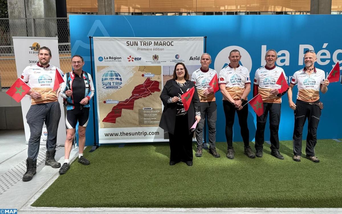 Départ de Lyon du prologue de la 2ème édition du Sun Trip Tour à destination de Laâyoune
